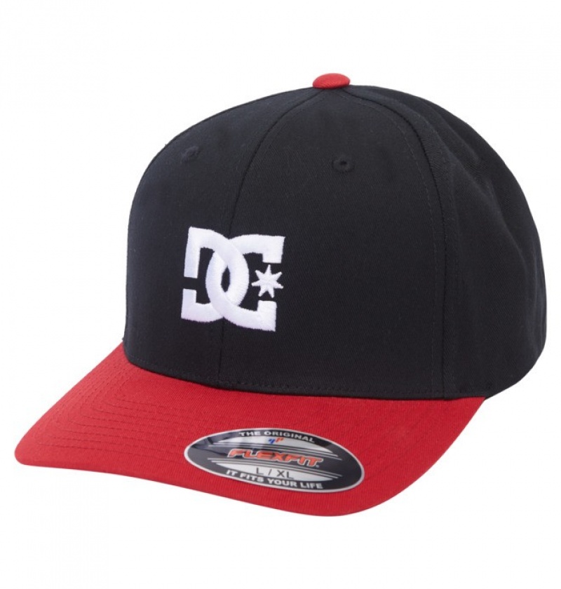 Niños Sombreros DC Shoes Cap Star Flexfit? Negras Rojas | NXV-760598